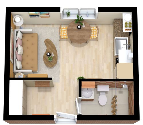 Studio Apartment Plan Examples