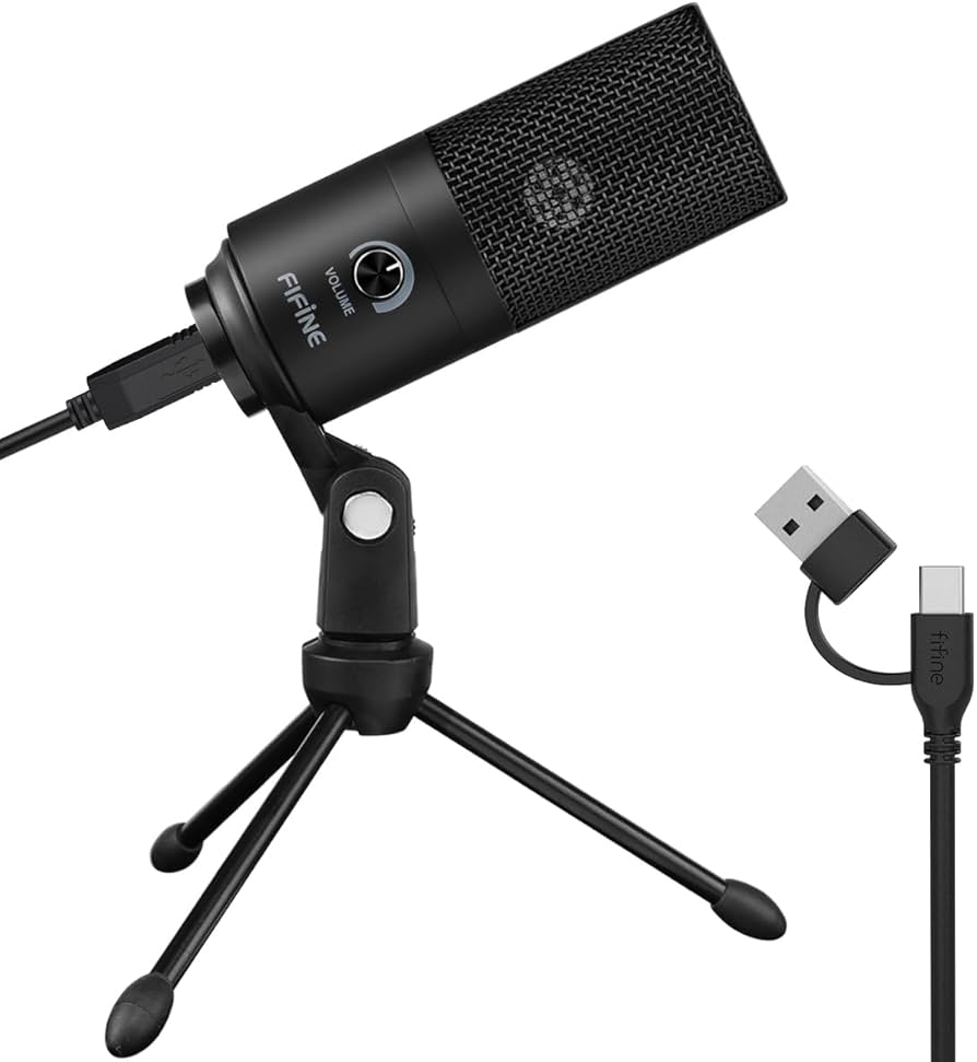 Fifine K669B Vocal Condenser USB Microphone