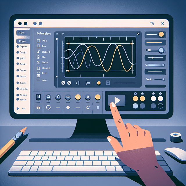 screenshot of waveform animation software selection interface