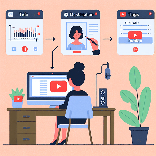 uploading final podcast video to YouTube