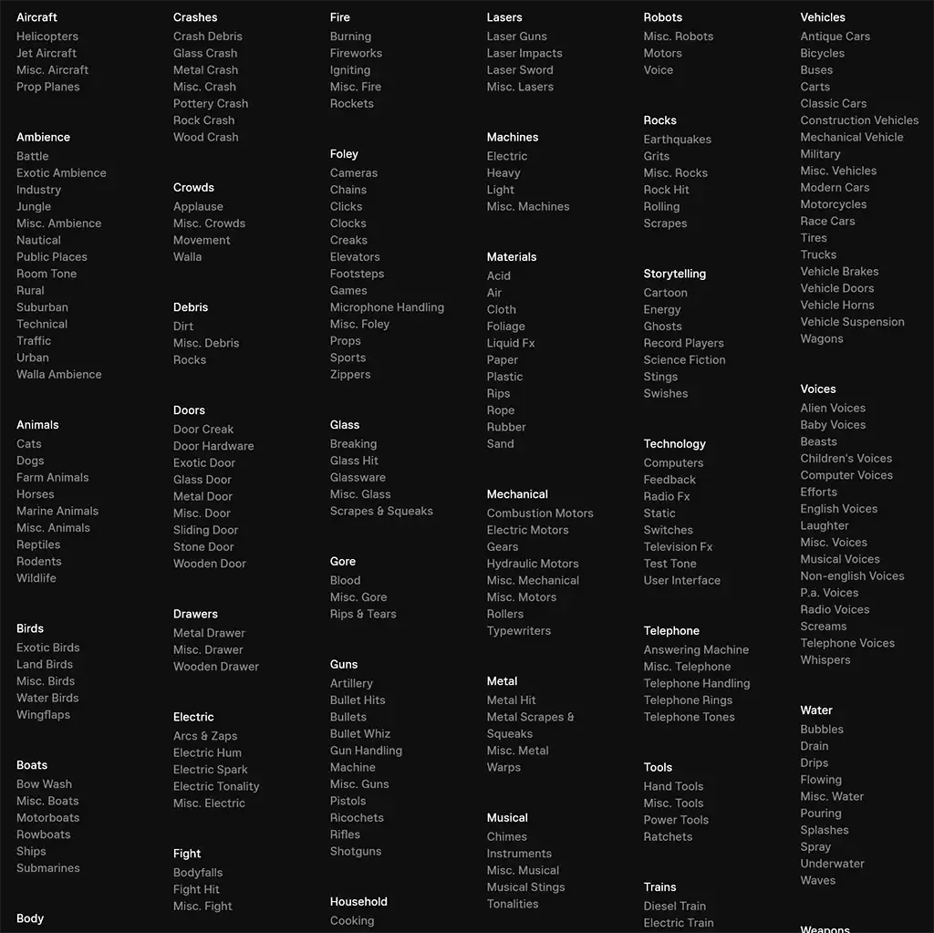 Epidemic Sound library