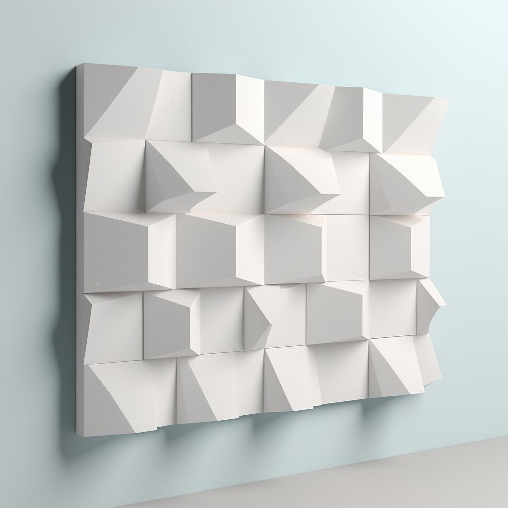 Soundproof foam panels on a wall