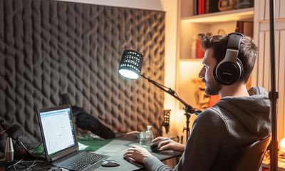 How can I record a podcast in a noisy apartment?