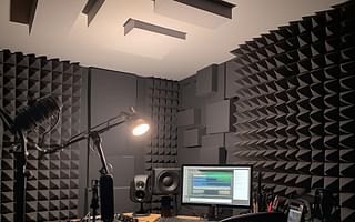 How to manage machine noise in a home recording studio setup?