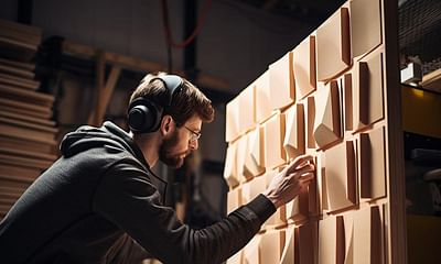 What are some tips for building a recording studio out of wood?