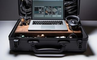 What are some tips for creating a portable home recording studio?