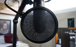 What are some tips for recording clear audio at home?