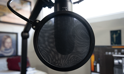 What are some tips for recording clear audio at home?