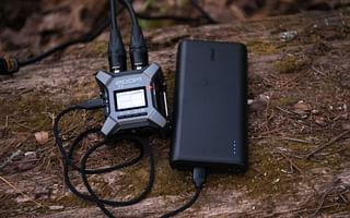 What device is recommended for audio recording on the go?