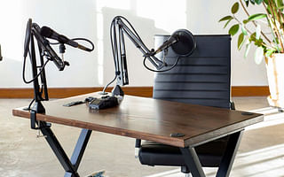 What equipment do I need to set up a portable podcasting studio?