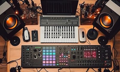 What equipment is needed to set up a DIY music studio at home?