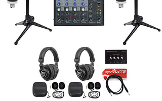 What is the best audio equipment for a two-person podcast?