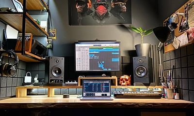 What is the first step in setting up a home recording studio?